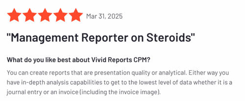 Vivid Reports Review in G2